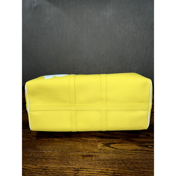 Louis Vuitton Keepall Bandouliere 50 Yellow White Exclamation Weekend Travel Bag - Picture 12 of 12